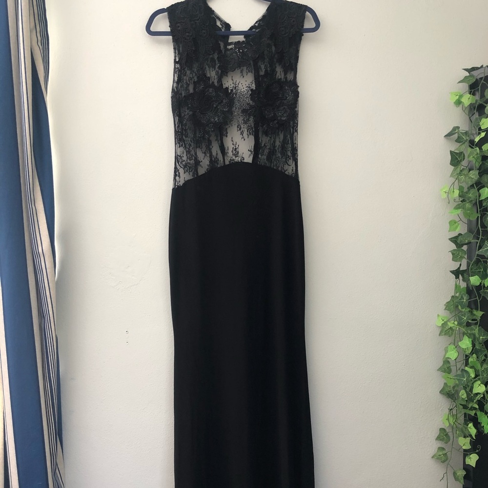Lacy Black Prom Dress